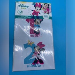 Disney Minnie Mouse First Year Girl Milestone Belly Stickers